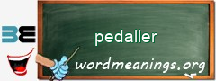 WordMeaning blackboard for pedaller